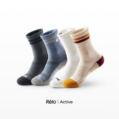 Relo · Active Merino Wool Socks Athletic Mid Calf Socks